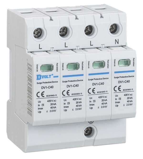 DV1-C40 Pluggable multi-pole AC SPD