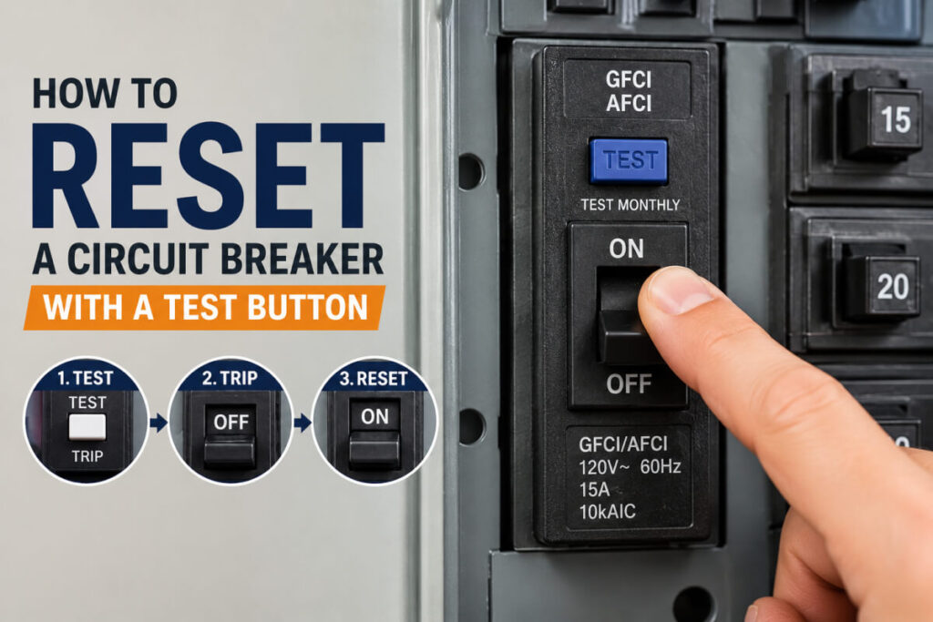 How to Reset a Circuit Breaker with a Test Button