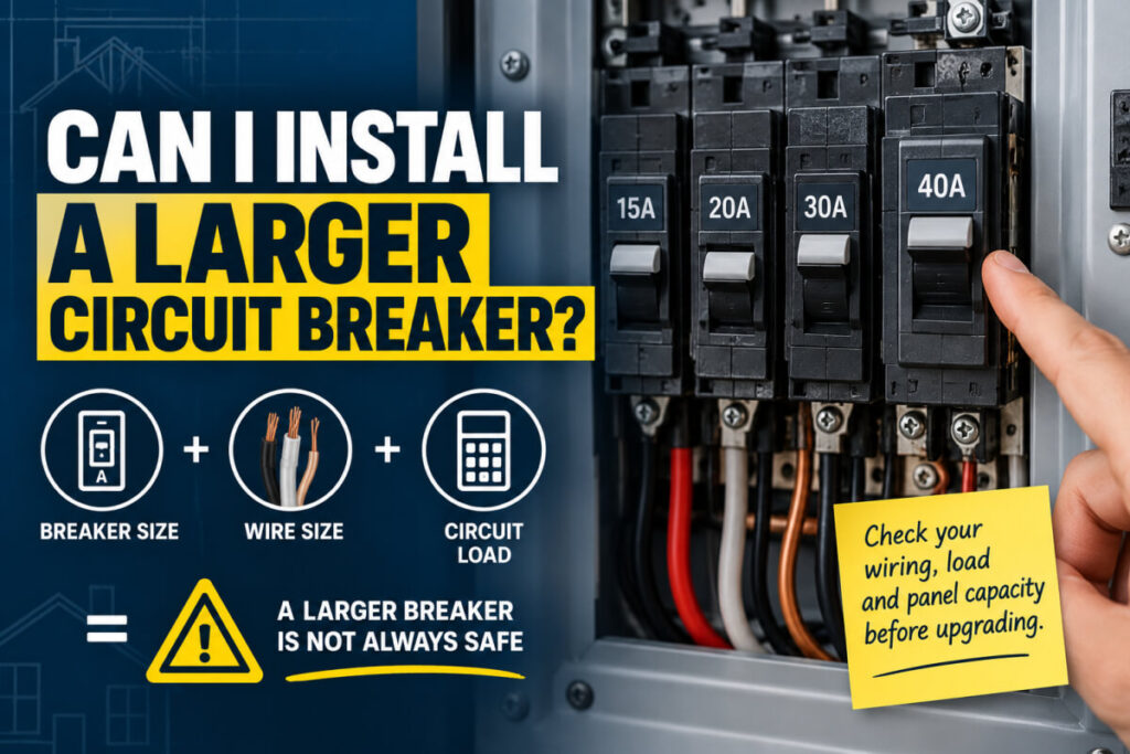 Can I Install a Larger Circuit Breaker
