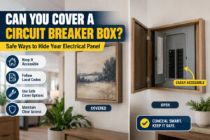 can you cover a circuit breaker box
