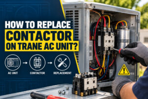 how to replace contactor on trane ac unit
