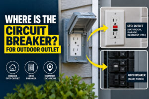 where is the circuit breaker for outdoor outlet